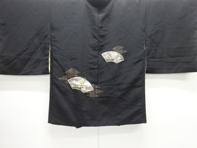 地紙に梅笹模様刺繍絵羽織